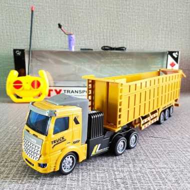 MAINAN MOBIL REMOTE CONTROL DUMP TRUK KONSTRUKSI BANAN