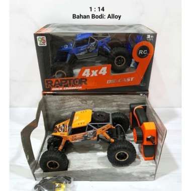 RC RAPTOR ROCK CRAWLER / RC ROCK CRAWLER SKALA 1/14 2,4GHZ Dengan Baterai Orange