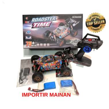 WLTOYS 184016 RC BUGGY BRUSHLESS 75KMH RTR SKALA 1:18 MAINAN HOBBY RC paket 2 baterai