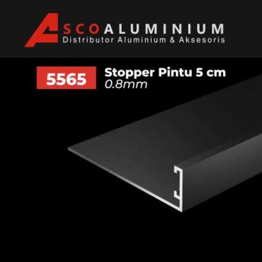Aluminium Stopper Pintu 5cm Profile 5565 Swing Door Putih Multicolor