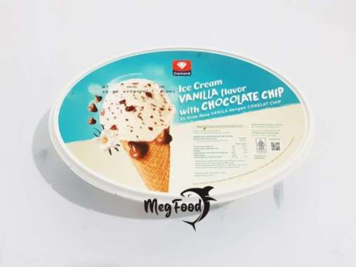 Es Krim Vanilla Chocolate Chip Diamond 700 Ml