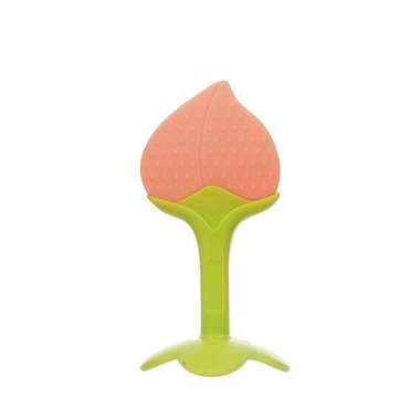 FG Teether Gigitan Bentuk Buah Teether Bahan Silikon Gigitan Bayi BPA Free B07 B07 - Peach