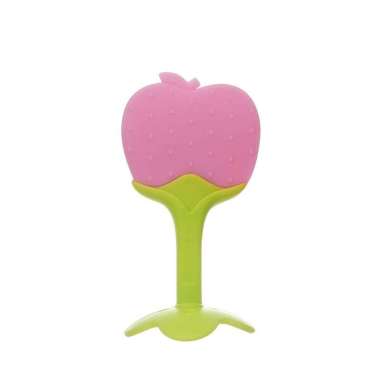 FG Teether Gigitan Bentuk Buah Teether Bahan Silikon Gigitan Bayi BPA Free B07 B07 - Apel