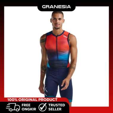 2XU Mens Core Trisuit MT6437DPM|Baju Triathlon Pria XL