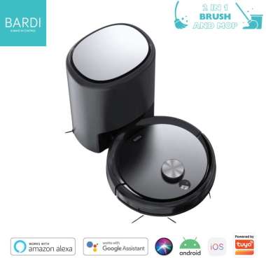 BARDI Smart Vacuum Robot with Station X-STM Robot Vacuum dan Pel