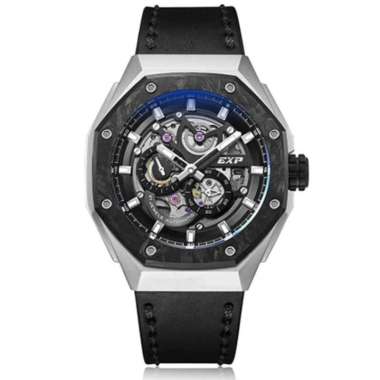 Jam Tangan Pria Expedition E6818 Automatic Titanium Limited Edition Silver Black