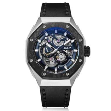 Jam Tangan Pria Expedition E6818 Automatic Titanium Limited Edition Silver Blue