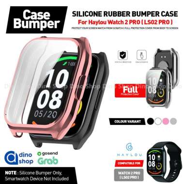 TPU Rubber Soft Case For HAYLOU WATCH 2 PRO / LS02 PRO Bumper Casing Screen Protector PINK