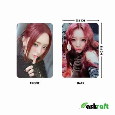 Askraft Photocard Album Foto Custom ArtCarton & PVC Tebal 2 Sisi PVC ID Card