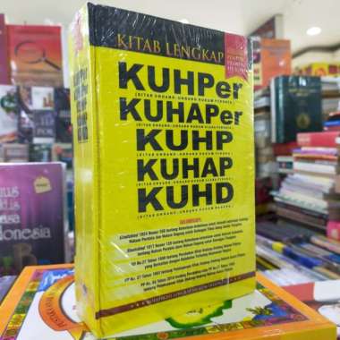 Buku Kitab Lengkap KUHPer, KUHAPer, KUHP, KUHAP, KUHD Multivariasi Multicolor