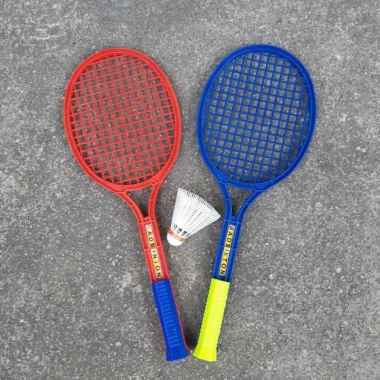 Set Mainan Raket Badminton 2 Pcs + Kok