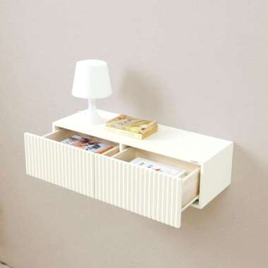 IFURNHOLIC Faye Floating Drawers | Rak Laci Dinding Minimalis | Ambalan Gantung Penyimpanan Melayang