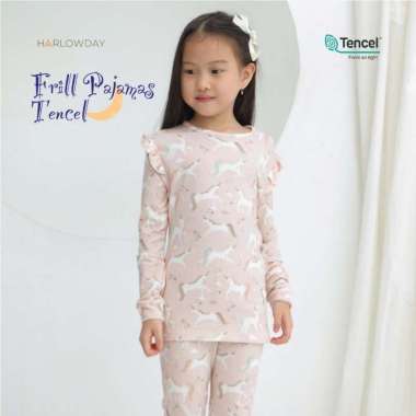 Harlow Kids - Tencel Frill Pajamas / Baju Anak Nibbles Bubbles S