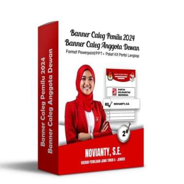 Banner Caleg Pemilu 2024 | Banner Partai Politik Anggota Dewan PPT Multivariasi Multicolor