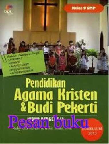 Buku Pendidikan Agama Kristen dan Budi Pekerti SMP Kelas 9 Multivariasi Multicolor