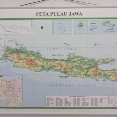peta jawa peta dinding Multivariasi Multicolor