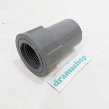 sok sock pipa lurus ulir Drat dalam air pvc 3/4 " in inch 3/4" rucika