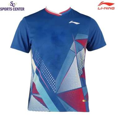 New Kaos / Jersey Badminton Lining All England ATSU805 Sea Blue S