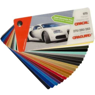 ORACAL 970 Color Swatches Katalog Warna Card Kipas Multivariasi Multicolor