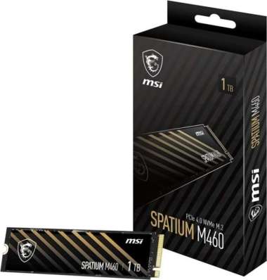 Nvme 1TB SPATIUM M460 PCIe 3.0 Gen4 x4 - m.2 Nvme 1tb Msi