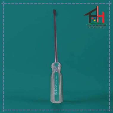 Obeng Radio 5"x4mm RUBICON / Obeng Kurus 5"x4mm - Obeng Setting Carburator 5" (-)