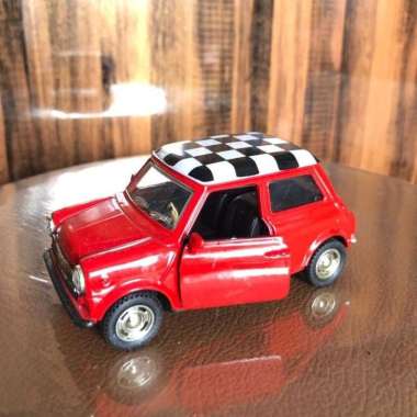 Diecast Mobil Classic Mini Cooper Red