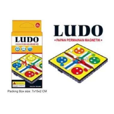 Mini Ludo Magent Game / Mainan Anak Papan Magnet Catur / Ular Tangga LUDO