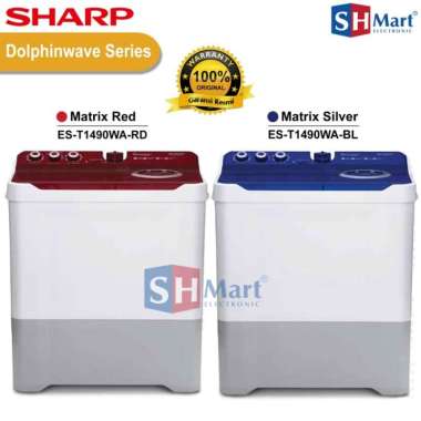 MESIN CUCI 2 TABUNG SHARP 14 KG ES-T1490 DOLPHIN PULSATOR (MEDAN)
