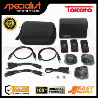 Takara Intro X3 Dual Wireless Microphone With Charging Case
