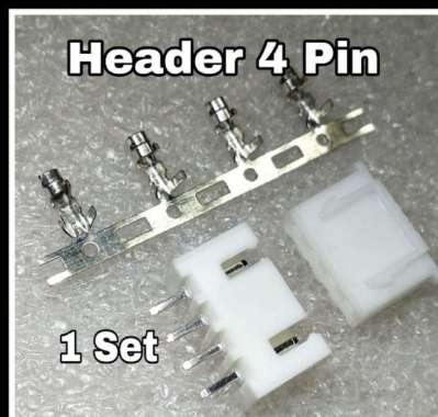 CONNECTORS JST XH 4PIN 2.50MM MALE+FEMALE