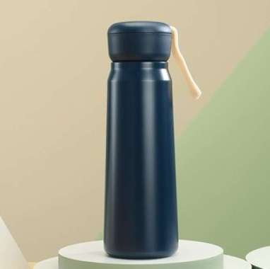 TUMBLER TTS06 STAINLESS POLOS 380ML TALI KARET BISA BRANDING CUSTOM LOGO / PERUSAHAAN