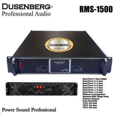Power Dusenberg RMS 1700, Cocok Buat Speaker 10,12,15,18 Inch Original - RMS 1500 WATT RMS 1500 WATT