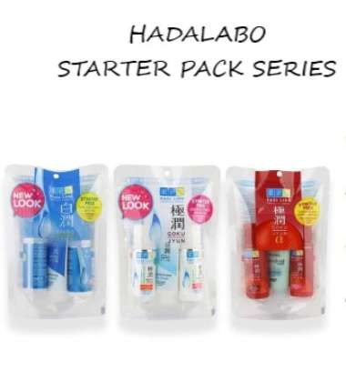 HADA LABO Starter Pack Gokujyun Shirojyun Gokujyun Alpha Gokujyun (putih)