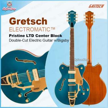 GRETSCH ELECTROMATIC PRISTINE LTD CENTER BLOCK DOUBLE-CUT WITH BIGSBY - PETROL