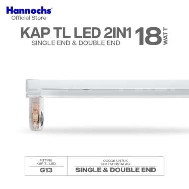 Hannochs Lampu Kap TL 2in1 - Single End & Double End, Ukuran 18W