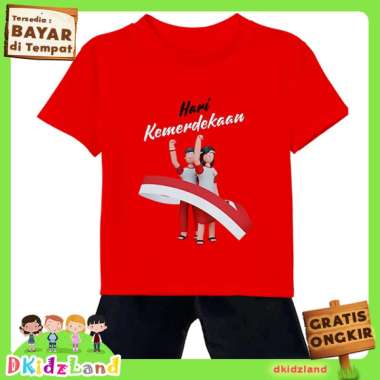Setelan Baju Kaos Anak Laki Laki Lengan Pendek Motif Hari Merdeka 17 Agustus Edisi Merdeka 1 10 Tahu