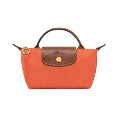 Longchamp Le Pliage Original Pouch with Handle Orange Orange