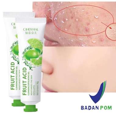 CINDYNAL Fruit Acid Exfoliating Gel Glowing Blackhead Cleaner Body Exfoliating 30 Gr