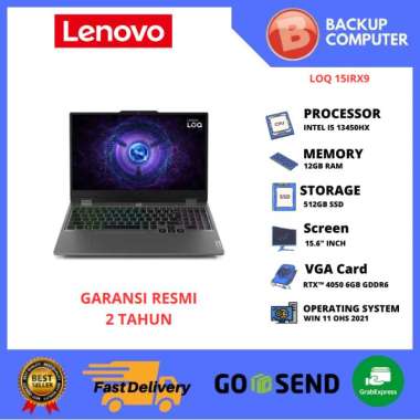 LAPTOP LENOVO LOQ 15IRX9 AAID i5-13450HX 12GB RAM/RTX 4050 6GB
