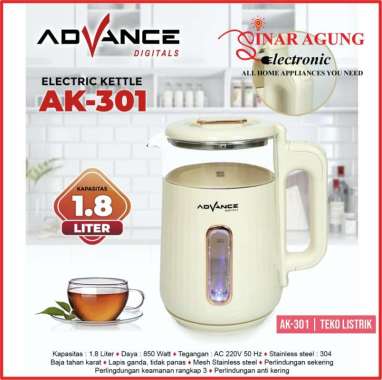 ADVANCE AK-301 / AK301 TEKO LISTRIK KACA TRANSFARAN - GARANSI RESMI
