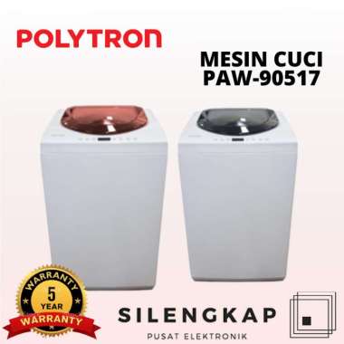 POLYTRON MESIN CUCI 1 TABUNG ZEROMATIC PAW90517 / PAW 90517 ( 9 KG ) -