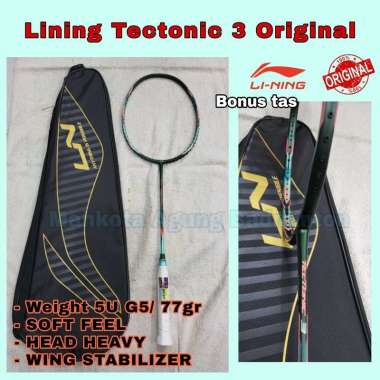 RAKET BADMINTON LINING ORIGINAL TECTONIC 3