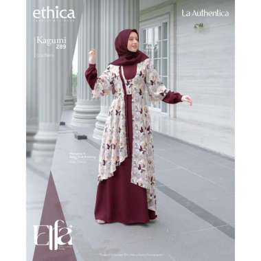 ELFA 297 GOJI BERRY GAMIS DEWASA KAGUMI 289 GOJI BERRY SARIMBIT KELUARGA MUSLIM 2023 XS KGUMI 289 GO