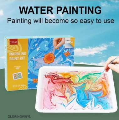 Mainan Anak Marbling Painting Kit DIY Painting on Water Creative Art