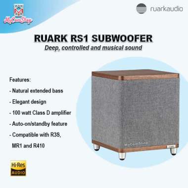 RUARK RS1 SUBWOOFER DEEP BASS BLUETOOTH COMPACT AUDIO