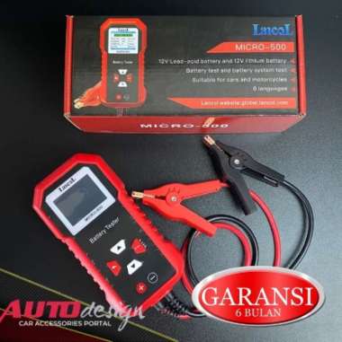 LANCOL MICRO-500 Alat Test Aki Battery Tester Accu Mobil Motor Digital Original