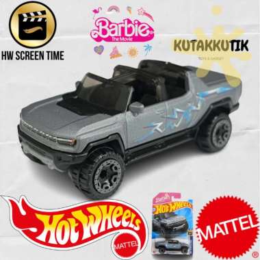 Hot Wheels Mobil 2024 GMC Hummer EV Barbie The Movie HW Screen Time