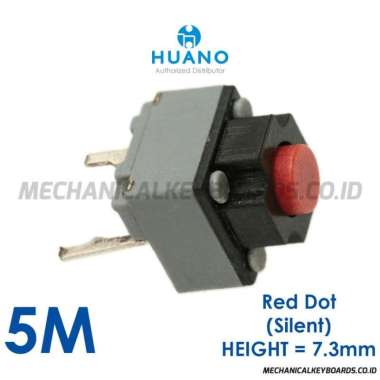 Huano Silent Mouse Micro Switch (Red - 7.3mm)