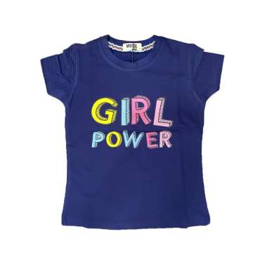 SPV Kaos Anak Perempuan motif GRL POWER - MOEJOE 10 Peach