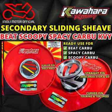 SECONDARY SLIDING SHEAVE KAWAHARA DR BEAT SCOOPY SPACY KARBU CARBU KVY PULLEY HALF PULLEY PULLY PULI